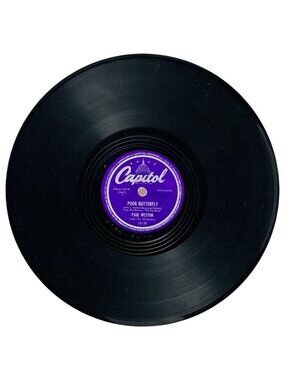 Paul Weston Poor Butterfly 10in Shellac 78 RPM Capitol Records 10130 Vintage